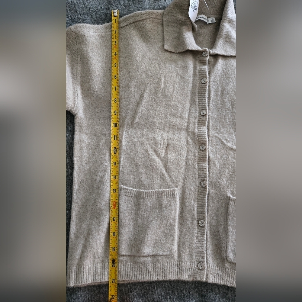 Nwt Abercromboe & Fitch Tan Delight Cardigan Size XS - Picture 9 of 9